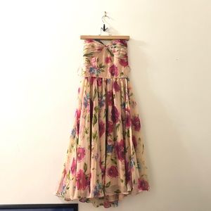 Strap-less unique vintage dress